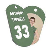 Gloss White Aluminum Dog Tag - Two Sided - JT Photo Service