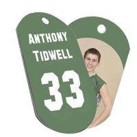 Gloss White Aluminum Dog Tag - Two Sided - JT Photo Service